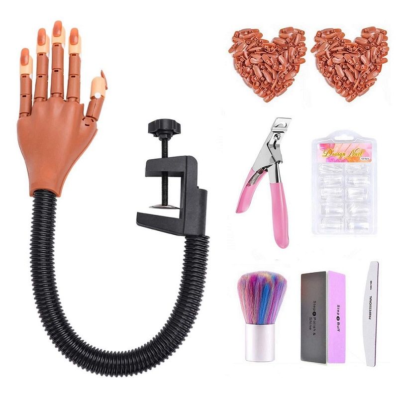 Nail Art Hands Professional Practice Mannequin Hand Nails Tips Adjustable  Plastic Train Model DIY Manicure Tool Flexible 6167200 From Bmiv, $26.16